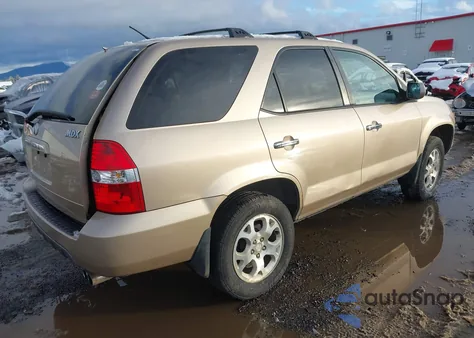2002 Acura Mdx from USA, damaged, VIN 2HNYD18682H003260